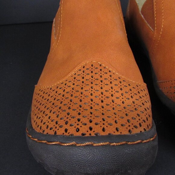 JBU Jambu Women's Shoes 8M Tan Leather Memory Foam Slip-Ons BRAND NEW - Picture 5 of 10